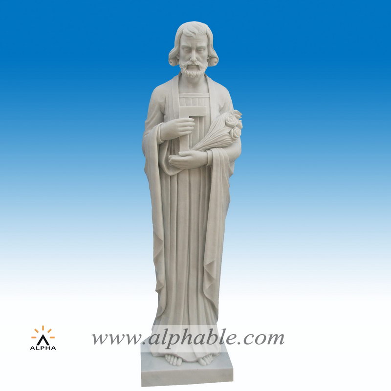 Marble Saint Joseph sculpture, Marble Saint Joseph sculpture SS-178