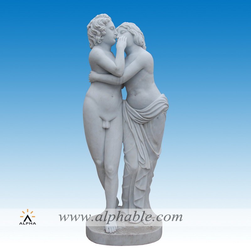 Garden marble statue of love