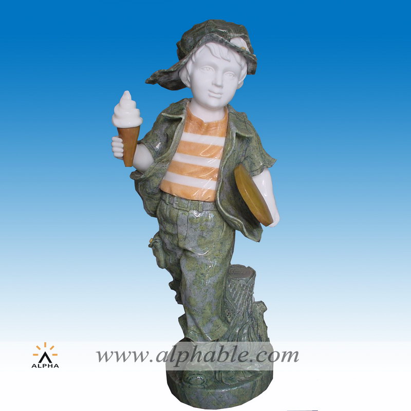 Marble figure for garden