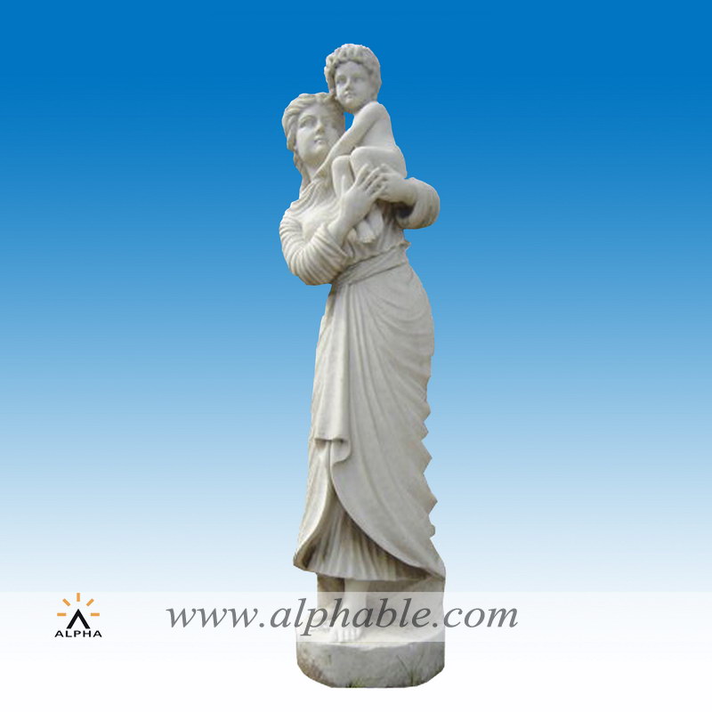 Marble mother and child sculpture, Marble mother and child sculpture SS-030