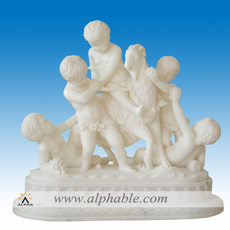 Marble kids statues, Marble kids statues SS-058