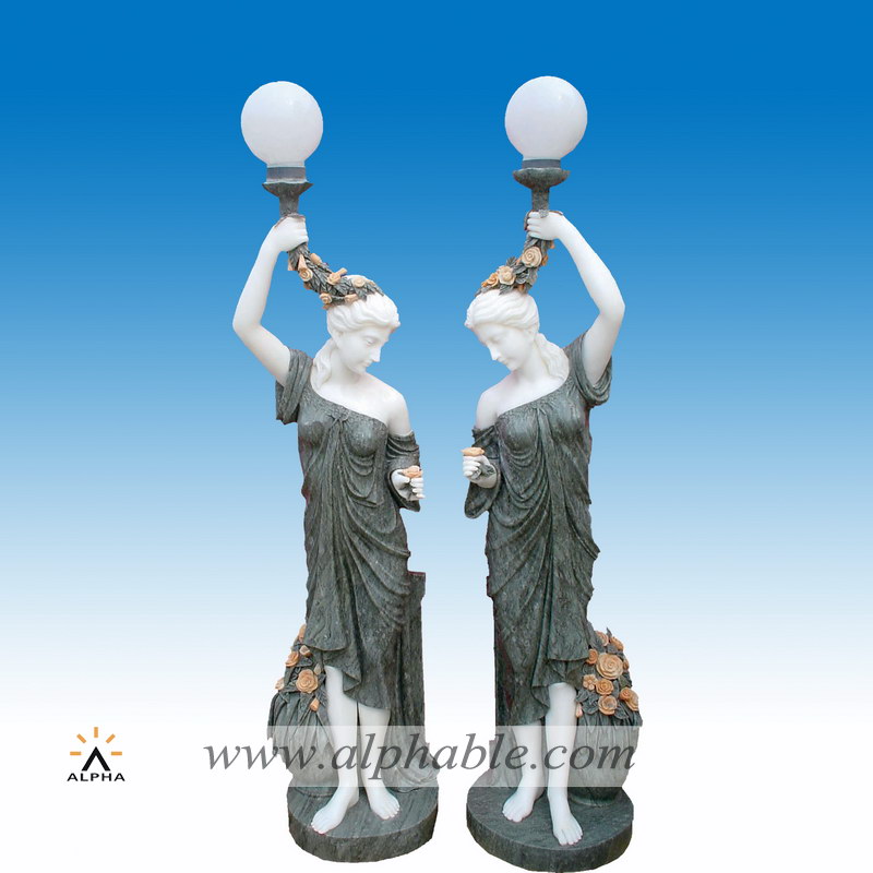 Large garden statue lamp, Large garden statue lamp SS-089