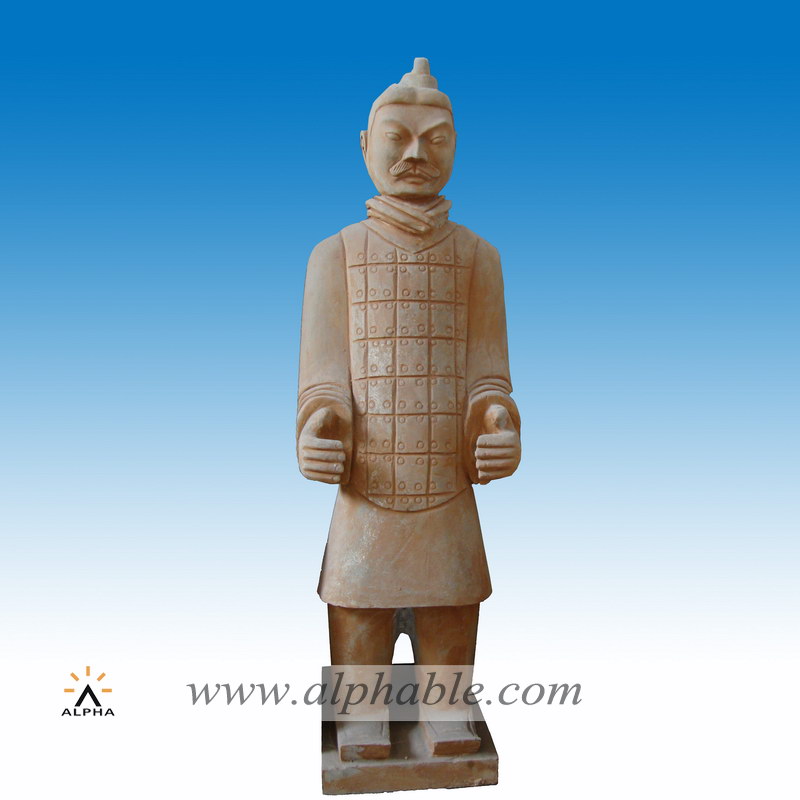 Marble Chinese warrior statue