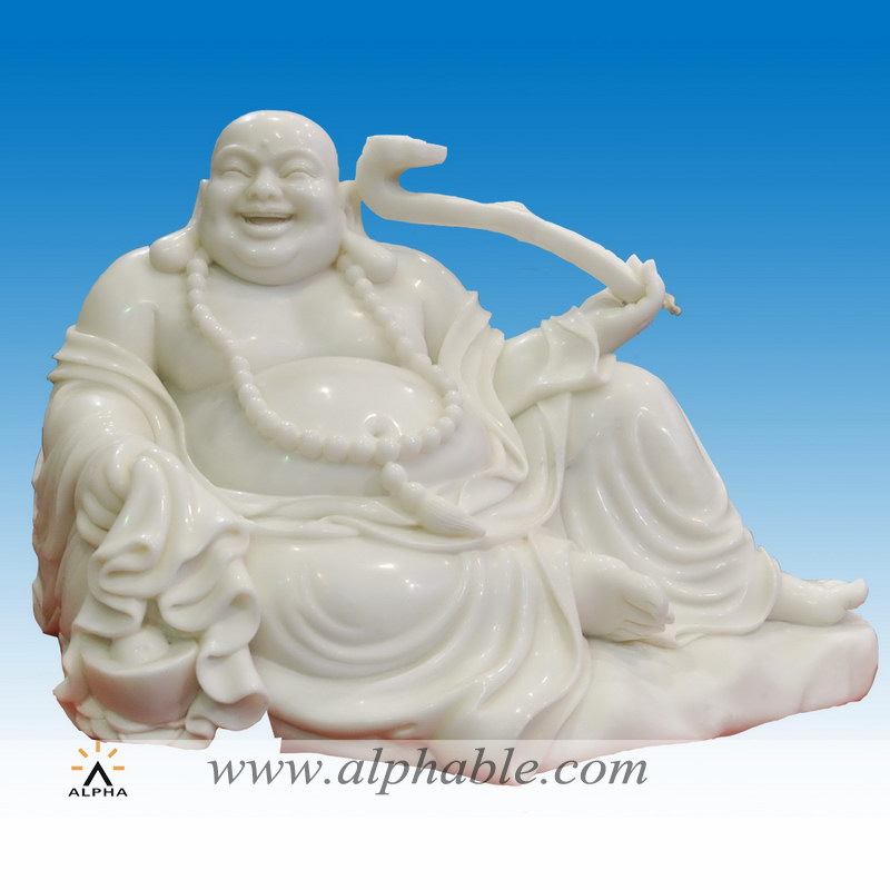Marble laughing Buddha statue, Marble laughing Buddha statue SS-342