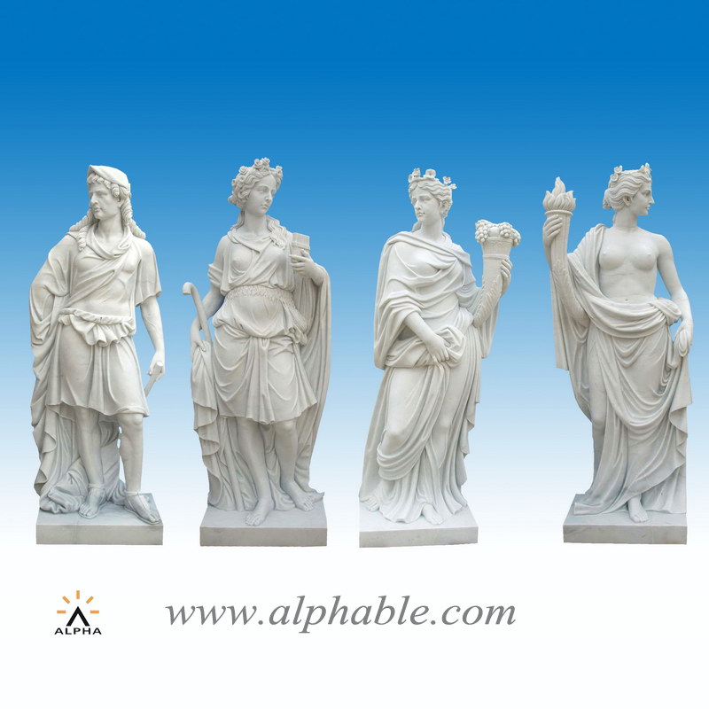 Outdoor four season statues
