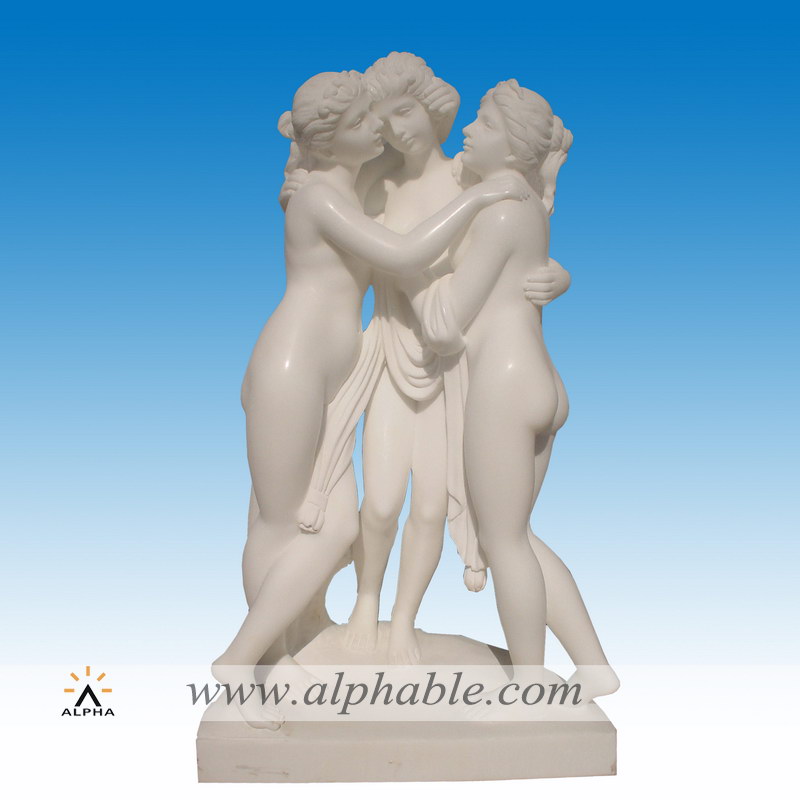 Marble Three Graces statue, SS-026