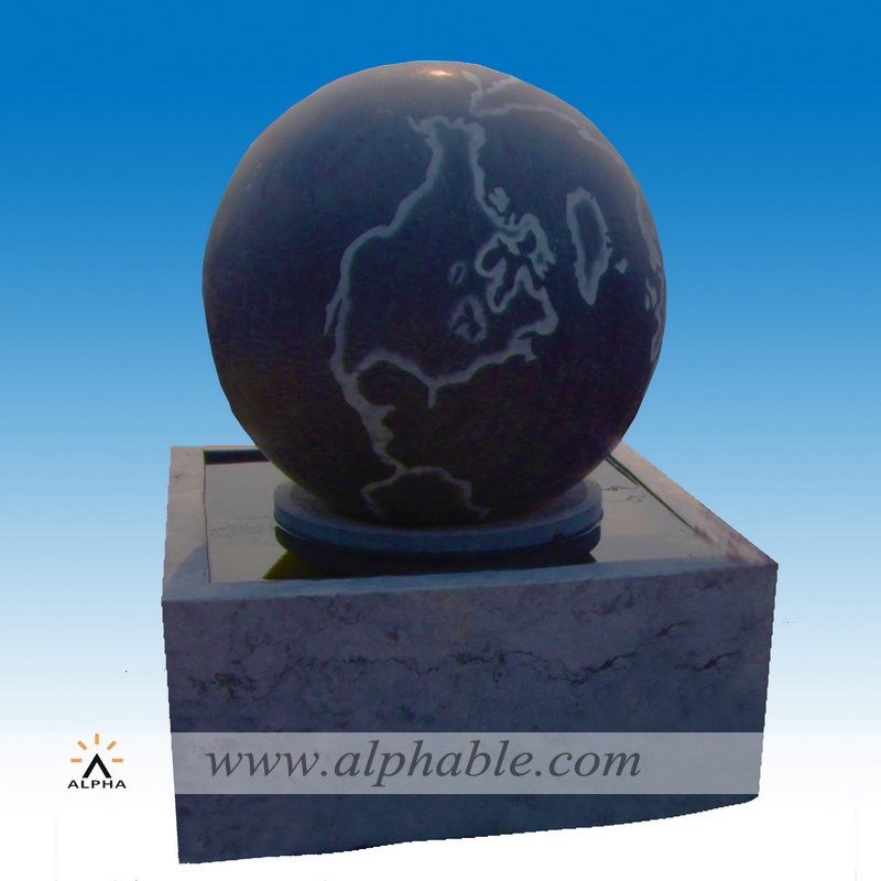 World Map Rolling ball fountain SZF-005