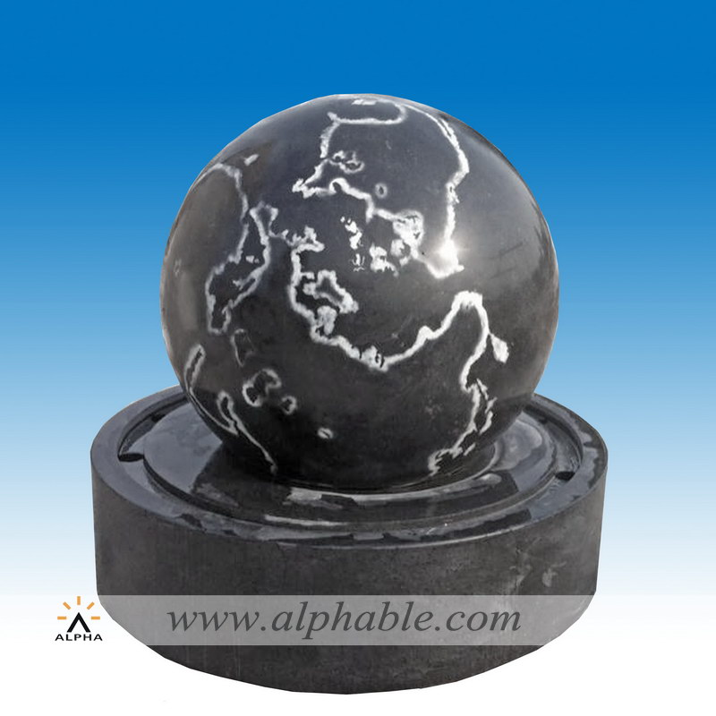 Black Granite Floating Ball Fountain SZF-079