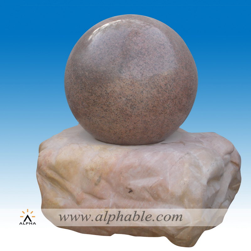 Garden decoration rotating marble ball fountain SZF-030, SZF-030