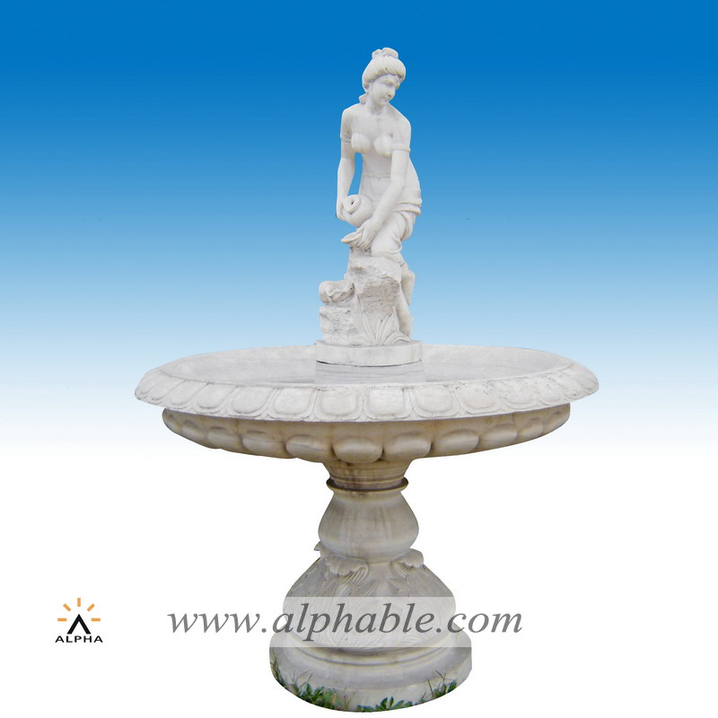 Garden fountains with lady statue SZF-019